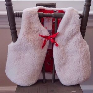 Du Pareil Faux Fur Vest Sz.9-12 mo.🐾